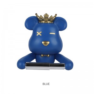 2023Crown Violent Bear Resin Roll Holder Animal Hanging Decoration Modern Simple Home Decoration No Flush Toilet Bathroom