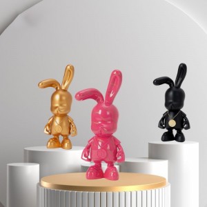 2023 Resin ornaments BABY rabbit doll home decorations designer models cartoon cute creative children’s day gift