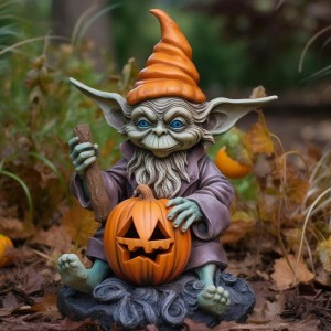 Cross-border Halloween pumpkin garden decoration vampire ornaments cute spooky landscape resin cartoon crafts