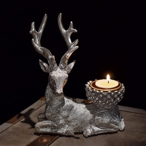 2023 European deer candlestick creative ornaments home living room decoration study desktop ornaments resin crafts wholesale