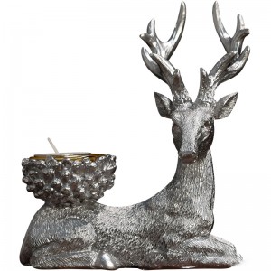 2023 European deer candlestick creative ornaments home living room decoration study desktop ornaments resin crafts wholesale