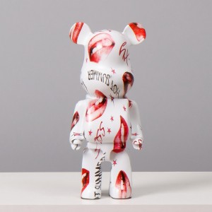 2023 Custom Handmade Home Decoration Resin Crafts Violent Bear Ornament Creative Cute Money Bank Storage Decorative Gifts