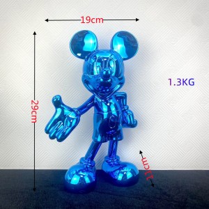 Creative luxury lightings wedding cartoon Mickey ornaments living room desktop decorations cartoon mouse TV cabinet decorations