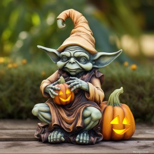 Cross-border Halloween pumpkin garden decoration vampire ornaments cute spooky landscape resin cartoon crafts