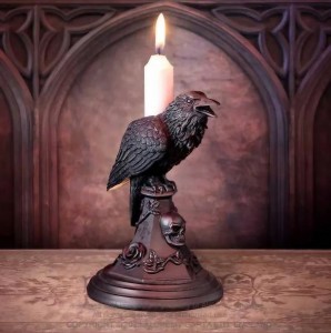 2023 Crossing the border Halloween gothic candlestick decorations resin home furnishings antique style crafts ornaments gifts