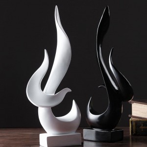 Direct factory flame sculpture desktop ornament home living room decorations crafts furnishings entrance office soft resin