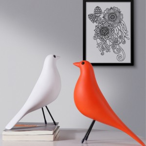 2023 Hot Selling Bird Eames Resin Bird Ornament Crafts Multiple Colors Office Furniture Decoration