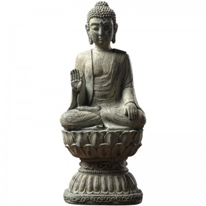 New Chinese style Buddha statue ornaments living room entrance home decorations Zen semi-handmade resin crafts