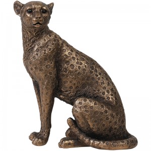 2023 Original manufacturer European vintage leopard crafts ornament animal home living room entrance office cabinet decoration