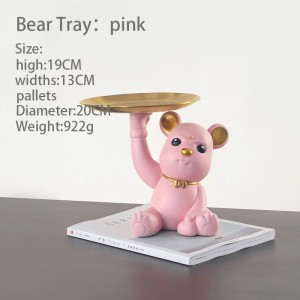 2023 Crown Violent Bear Storage Decoration Animal Ornament Modern Simple Home Decoration Handmade Crafts