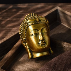 Cross-border creative southeast asia antique buddha head wholesale resin crafts gift home decorations ornaments