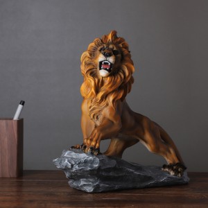 2023 New Chinese style waking lion ornament office liquor cabinet Chinese style creative home decorations desktop furnishings