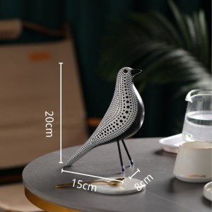 2023 Scandinavian Modern Home Decor Polka Dot Bird Resin Desktop Decorations