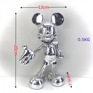 Creative luxury lightings wedding cartoon Mickey ornaments living room desktop decorations cartoon mouse TV cabinet decorations