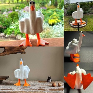 2023 Cross Border Funny resin Duckling Resin Figurine Decoration Cute Duckling Home Office Desktop Ornament Decorations