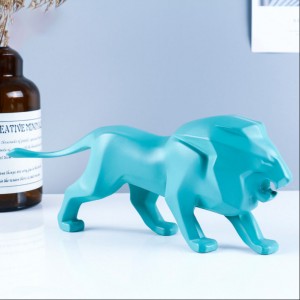 2023 Scandinavian geometric lion ornaments resin crafts home desktop decorations King of the Forest ornaments spot wholesale