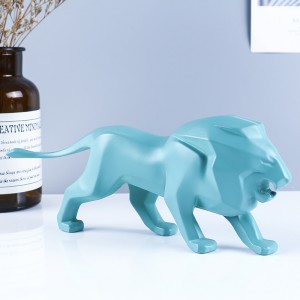 2023 Scandinavian geometric lion ornaments resin crafts home desktop decorations King of the Forest ornaments spot wholesale