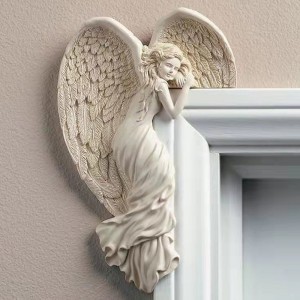 Crossing Redemption Awakening Girl Angel Wings Hanging Decoration Door Frame Decorative Resin Hanging Decorative Ornament