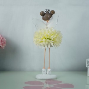 Cross-border new home decorations cute resin flower fairy holiday gift creative living room desktop ornaments