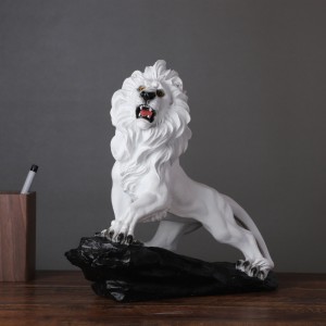2023 New Chinese style waking lion ornament office liquor cabinet Chinese style creative home decorations desktop furnishings