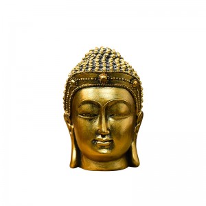 Cross-border creative southeast asia antique buddha head wholesale resin crafts gift home decorations ornaments