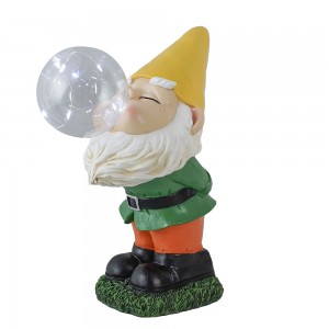 Gnomes Garden Decorations Funny Statues Outdoor Funny Knomes With Solar Light For Yard Lawn Ornaments