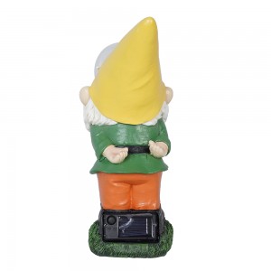 Gnomes Garden Decorations Funny Statues Outdoor Funny Knomes With Solar Light For Yard Lawn Ornaments