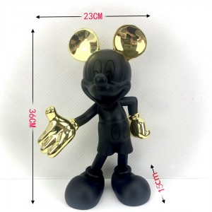 Creative luxury lightings wedding cartoon Mickey ornaments living room desktop decorations cartoon mouse TV cabinet decorations