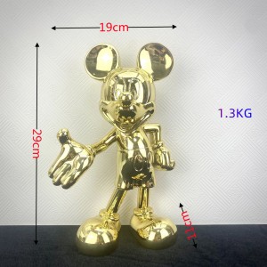 Creative luxury lightings wedding cartoon Mickey ornaments living room desktop decorations cartoon mouse TV cabinet decorations