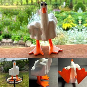 2023 Cross Border Funny resin Duckling Resin Figurine Decoration Cute Duckling Home Office Desktop Ornament Decorations