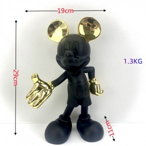 Creative luxury lightings wedding cartoon Mickey ornaments living room desktop decorations cartoon mouse TV cabinet decorations