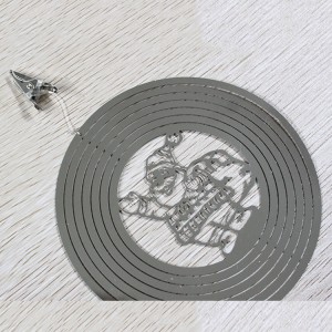 Wholesale home and garden decor cosmo 3d metal stainless steel wind spinner