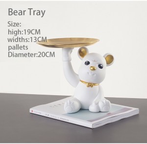 2023 Crown Violent Bear Storage Decoration Animal Ornament Modern Simple Home Decoration Handmade Crafts