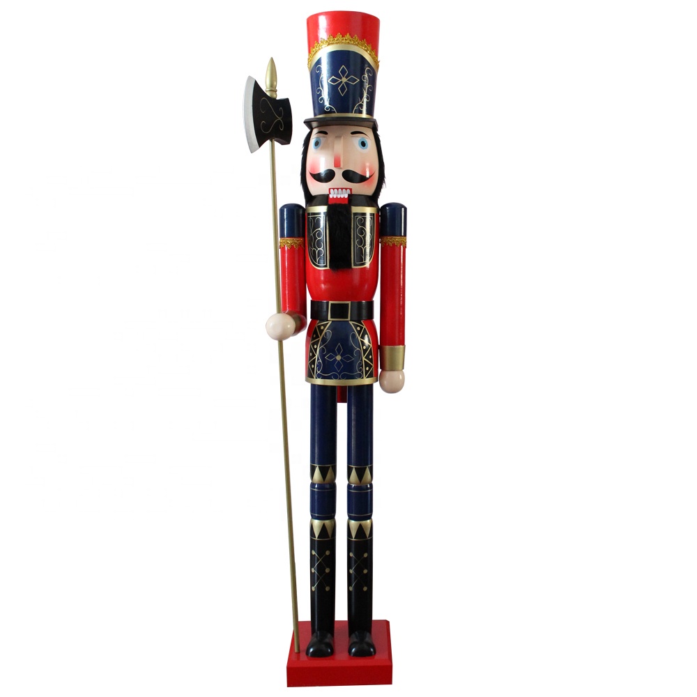 Best selling wooden ornament nutcracker garden decoration