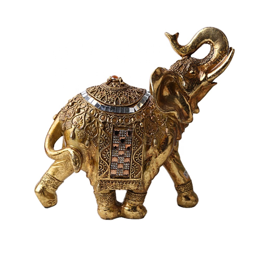 Big Size Resin Cute Elephant Figurine Home Decoration