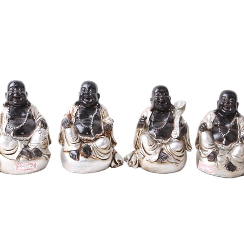 2020 hotsell Small tabletop cute sitting laughing-Buddhist Resin buddha Statue