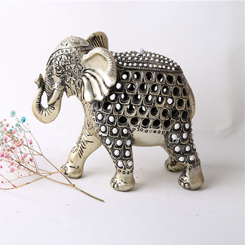 2020 Wholesale tabletop resin big elephant statue decoration home decoration