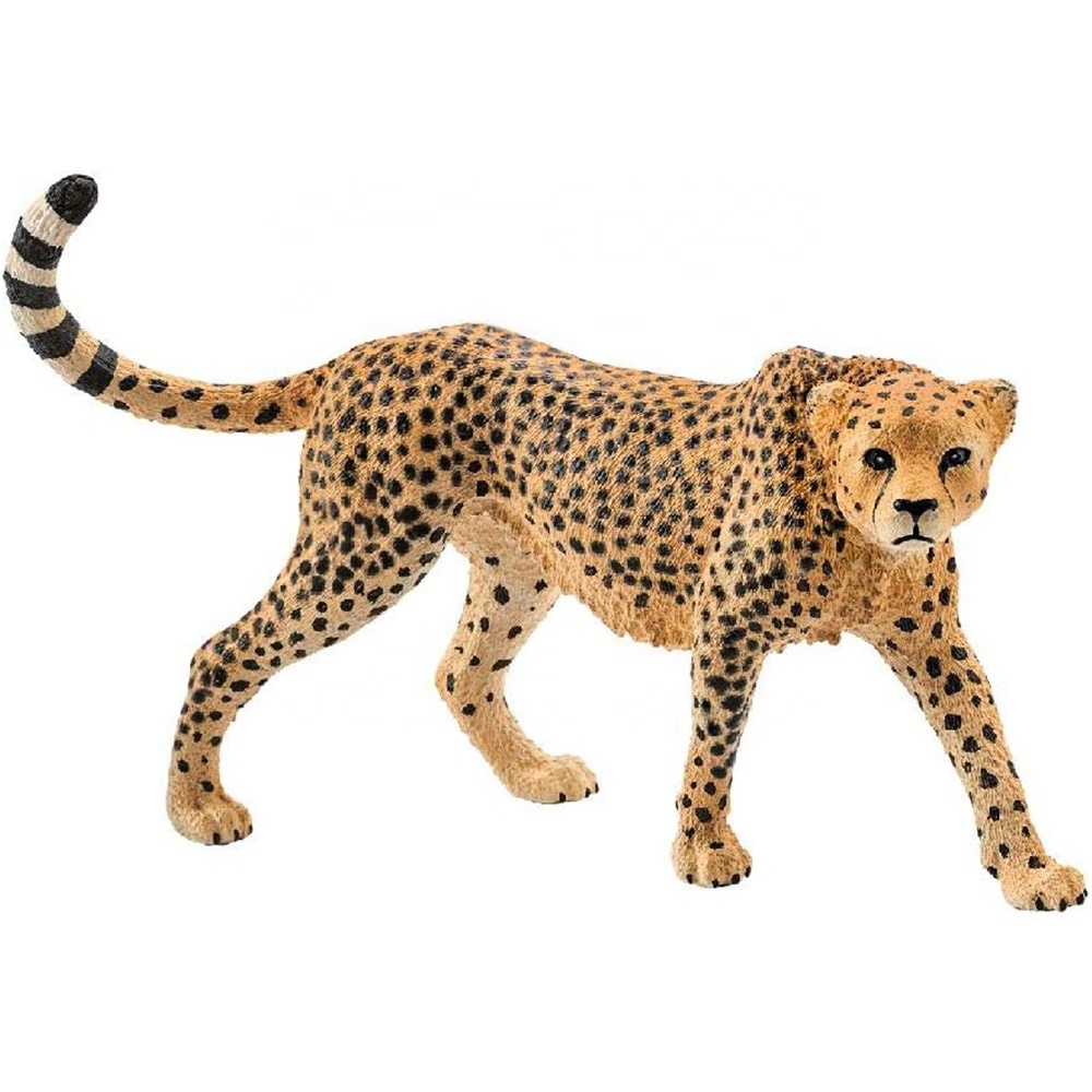 Wholesale handmade polyresin sculpture, resin female Cheetah figurine for home decor and gift