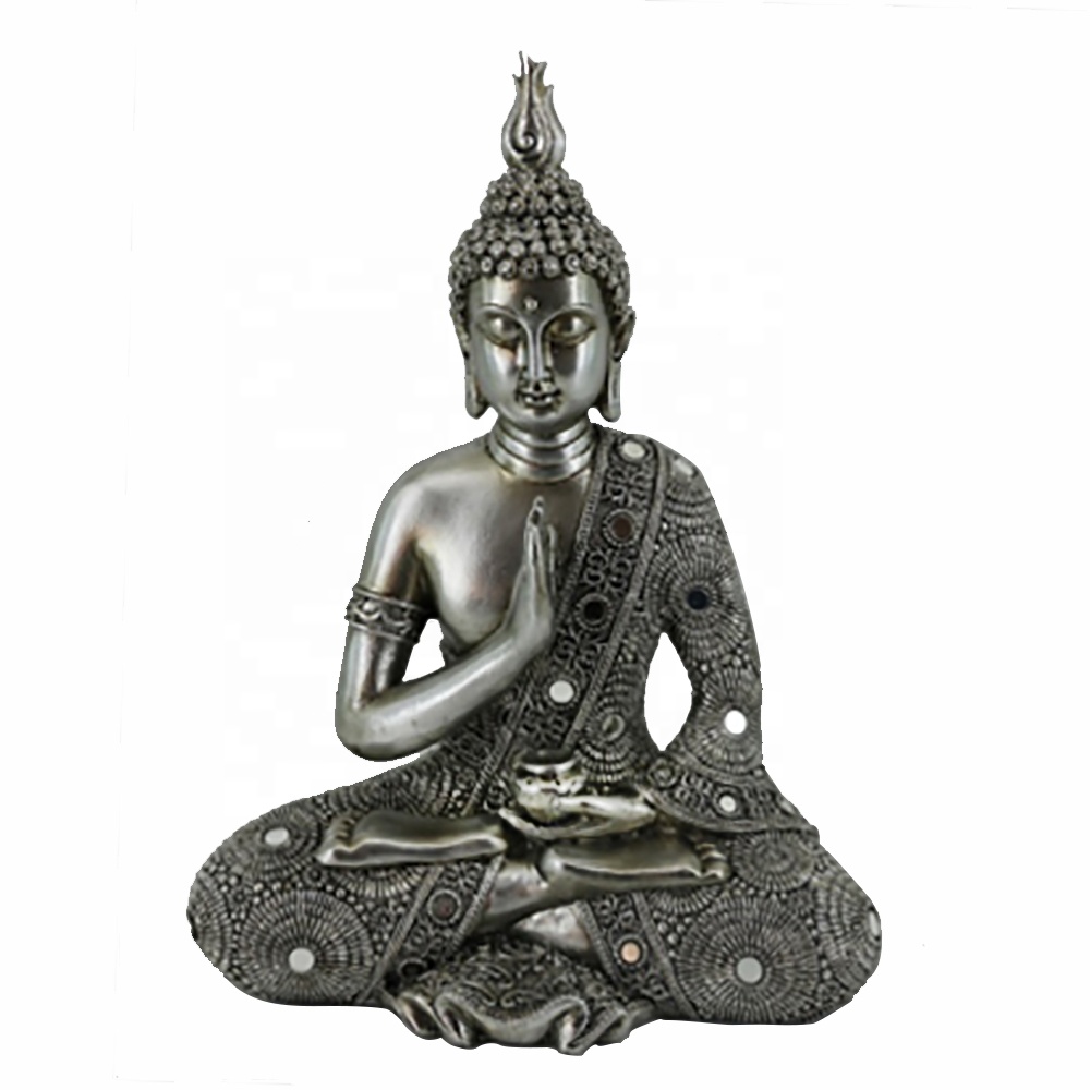 Wholesale fengshui resin Meditating peace harmony sitting thai buddha statue for home decor