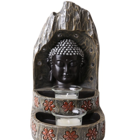 2020 Wholesale tabletop inner heart peaceful Buddha Resin Thai buddha Statue