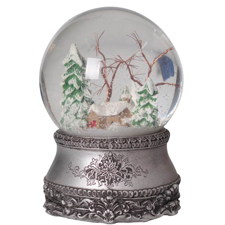 Cheap high quality  unique Custom made resin cheap Christmas decor water snow globes for sale