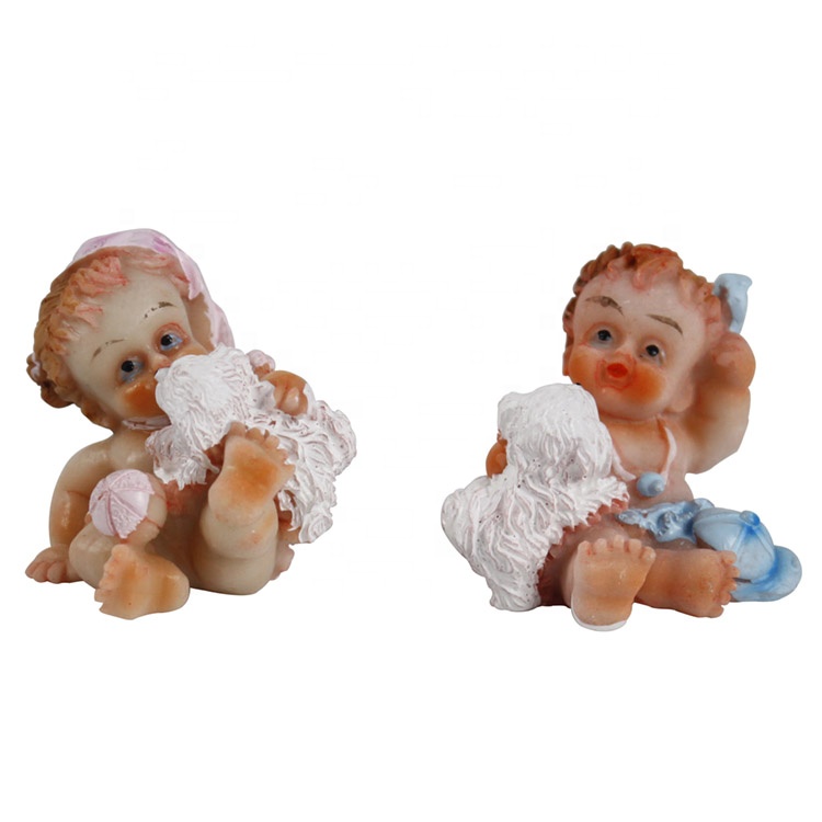 Custom home decor gift mini polyresin wholesale baby angel figurines for kids