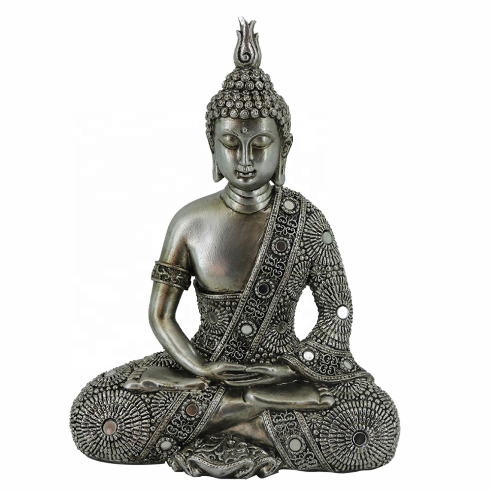 New arrive Feng Shui decorative table indoor hand made sitting buddha statue meditating resin buddha