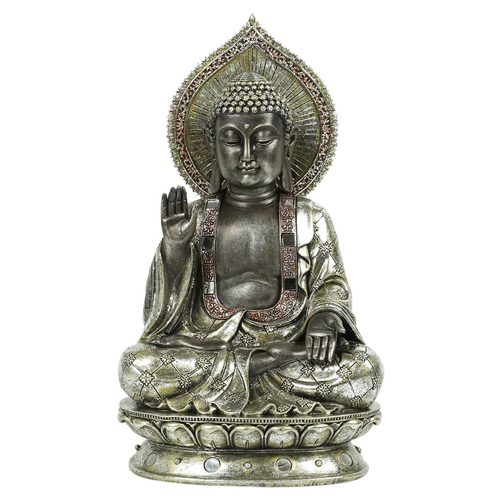 Amazon Hot Sell Home and office indoor Meditating Resin Thai buddha Statue for tabletop Decor