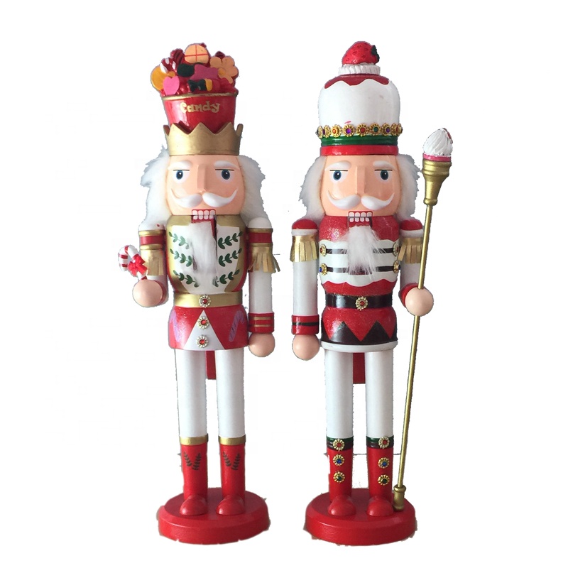 Hot sell small size nutcracker fiberglass Christmas decor home decoration