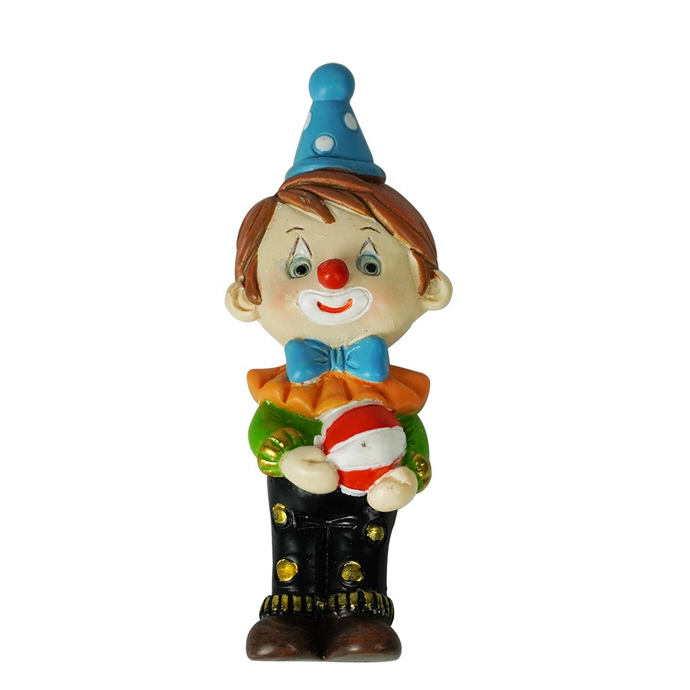 Wholesale polyresin craft, home decor tabletop mini resin joker figurine