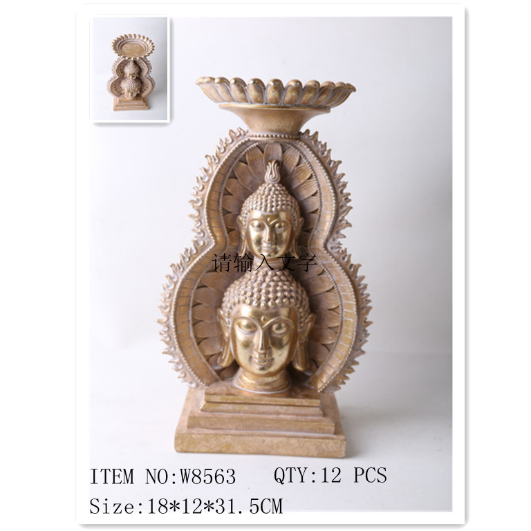 2020 Wholesale tabletop inner heart peaceful Meditating Buddha Resin buddha Statue