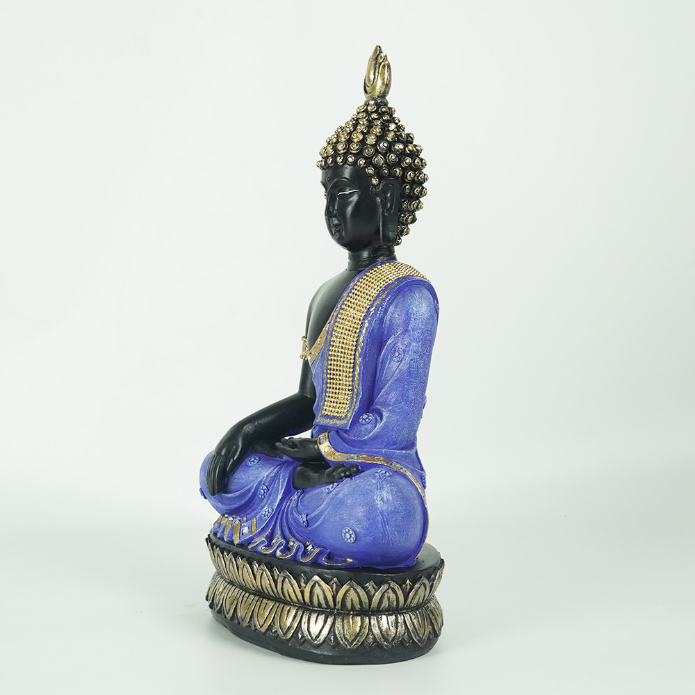 Fengshui tabletop mini resin meditation buddha statue for home
