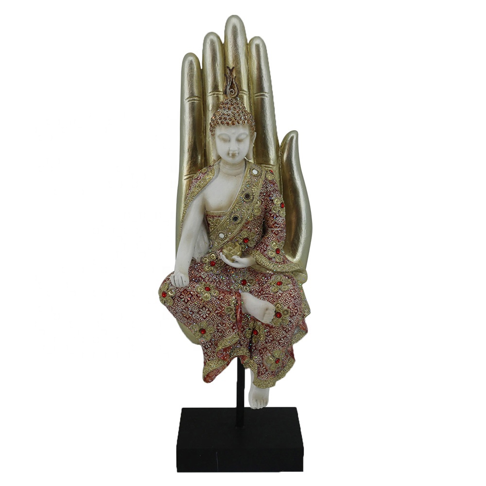 Hotsell fengshui india and thai sitting harmony Meditating Buddha Statue on Bodhisattva hand throne