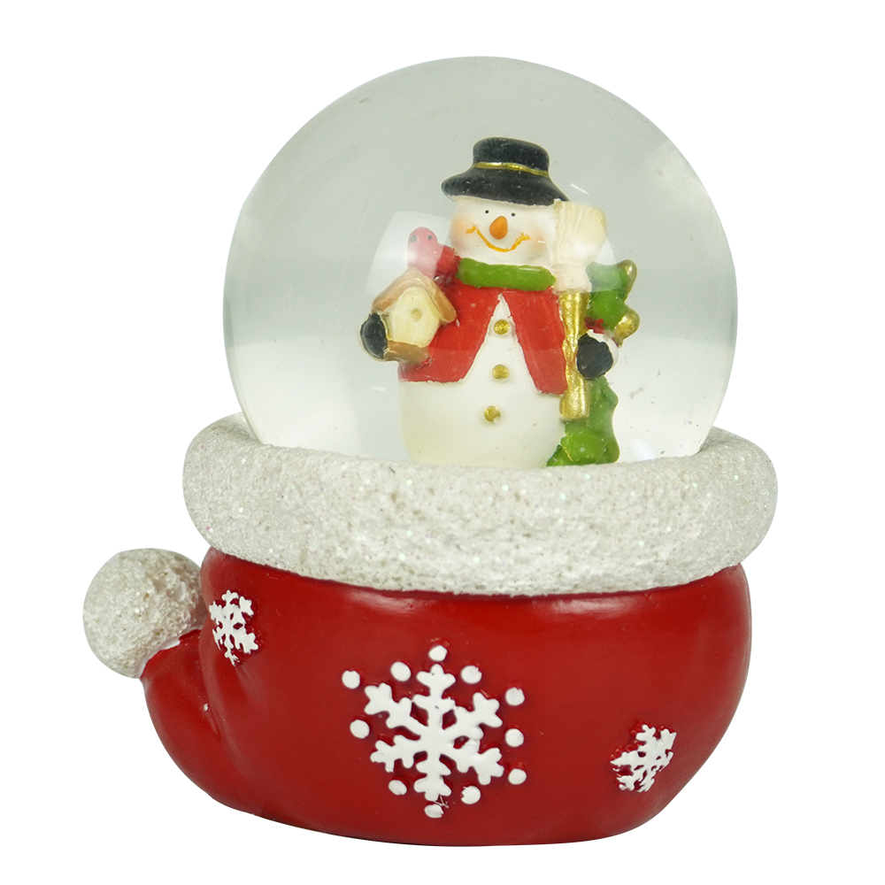 Wholesale polyresin santa snowman water ball christmas water ball christmas decorations